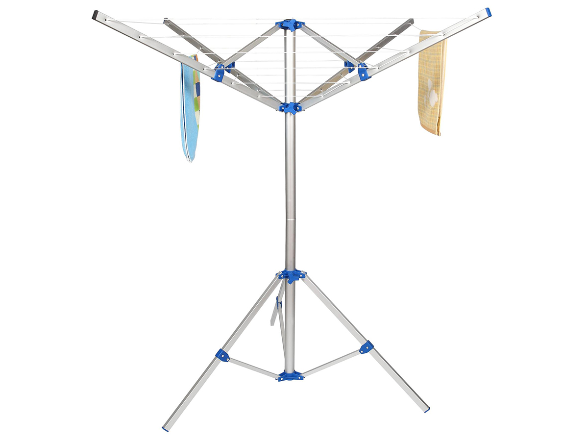 1383 Bako 4 bras Séchoir parapluie à linge camping, avec support et sac