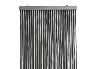 Kordex rope curtain, White/grey, 60 x 185 cm